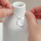 Personalised Eid Mubarak Crescent Moon Necklace