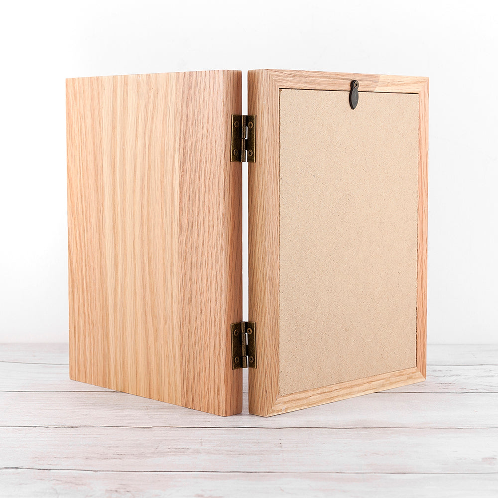 Personalised Eid Mubarak Oak Book Photo Frame