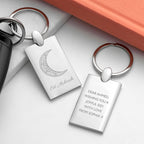 Personalised Eid Mubarak Rectangle Keyring