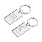 Personalised Eid Mubarak Rectangle Keyring