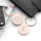Personalised Eid Mubarak Round Keyring