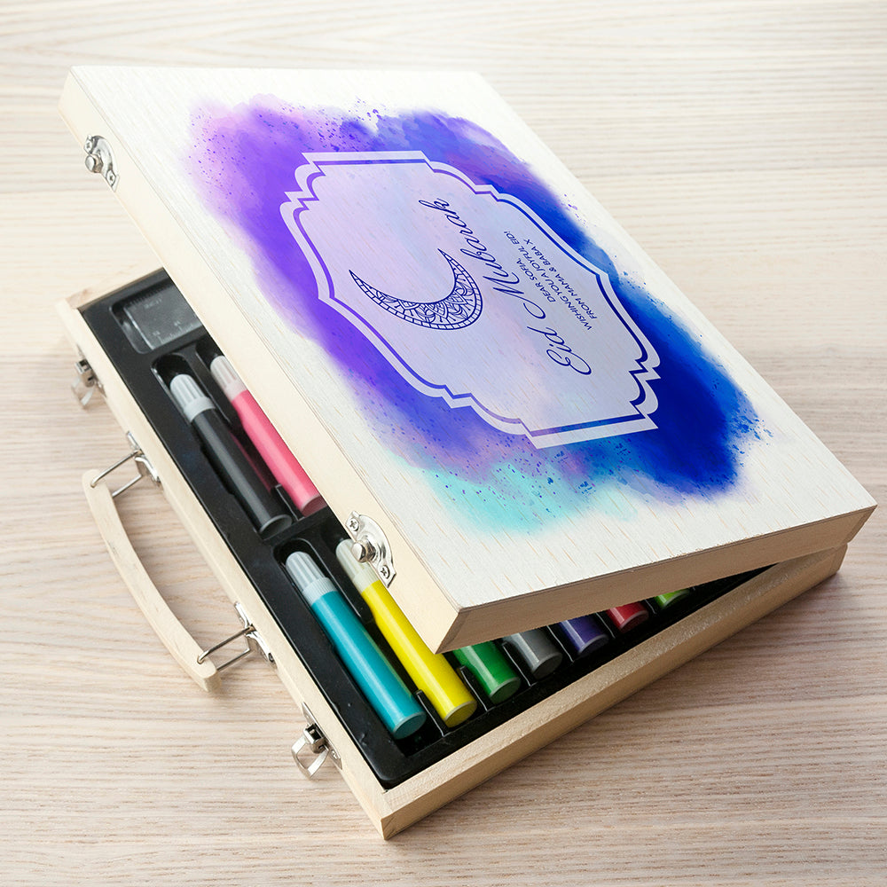 Personalised Eid Mubarak Colouring In Set