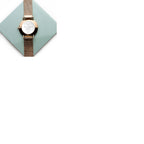 Personalised Eid Mubarak Elie Beaumont Ladies Rose Gold Mesh Strapped Watch With White Dial