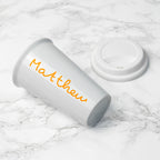 Personalised Summer Style Ceramic Travel Mug - Yellow