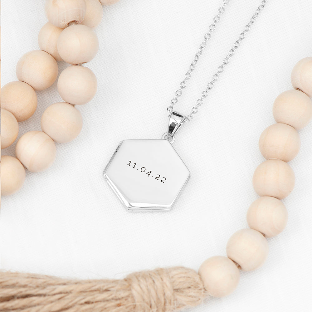 Personalised Hexagonal Photo Locket