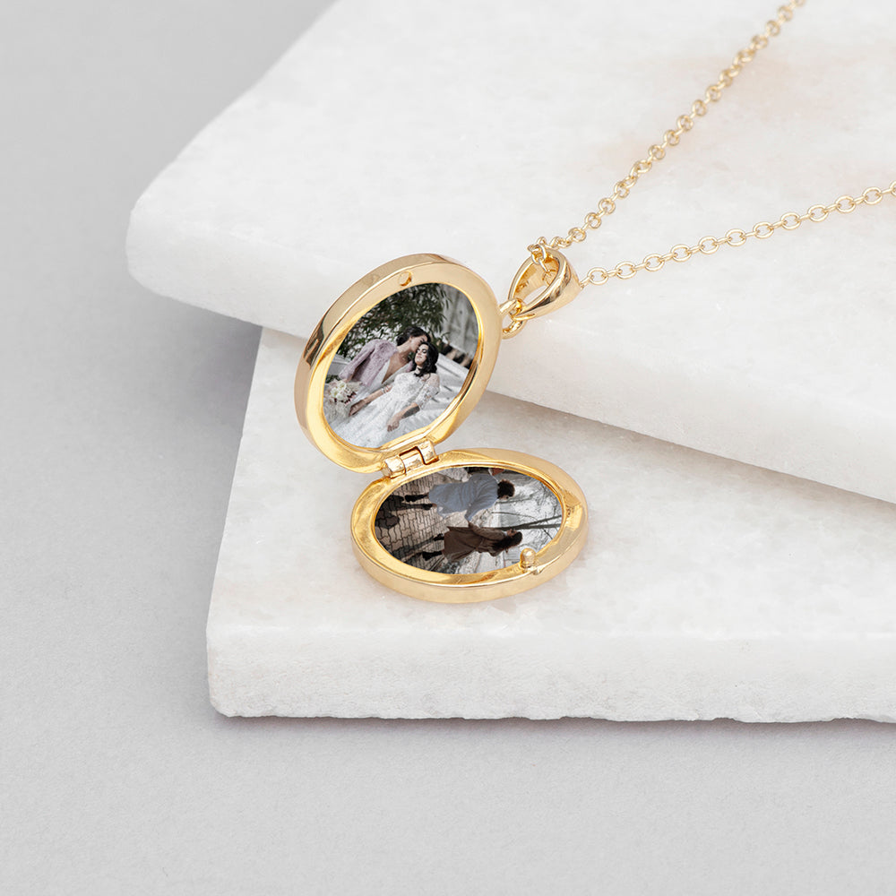 Personalised Oval Photo Locket
