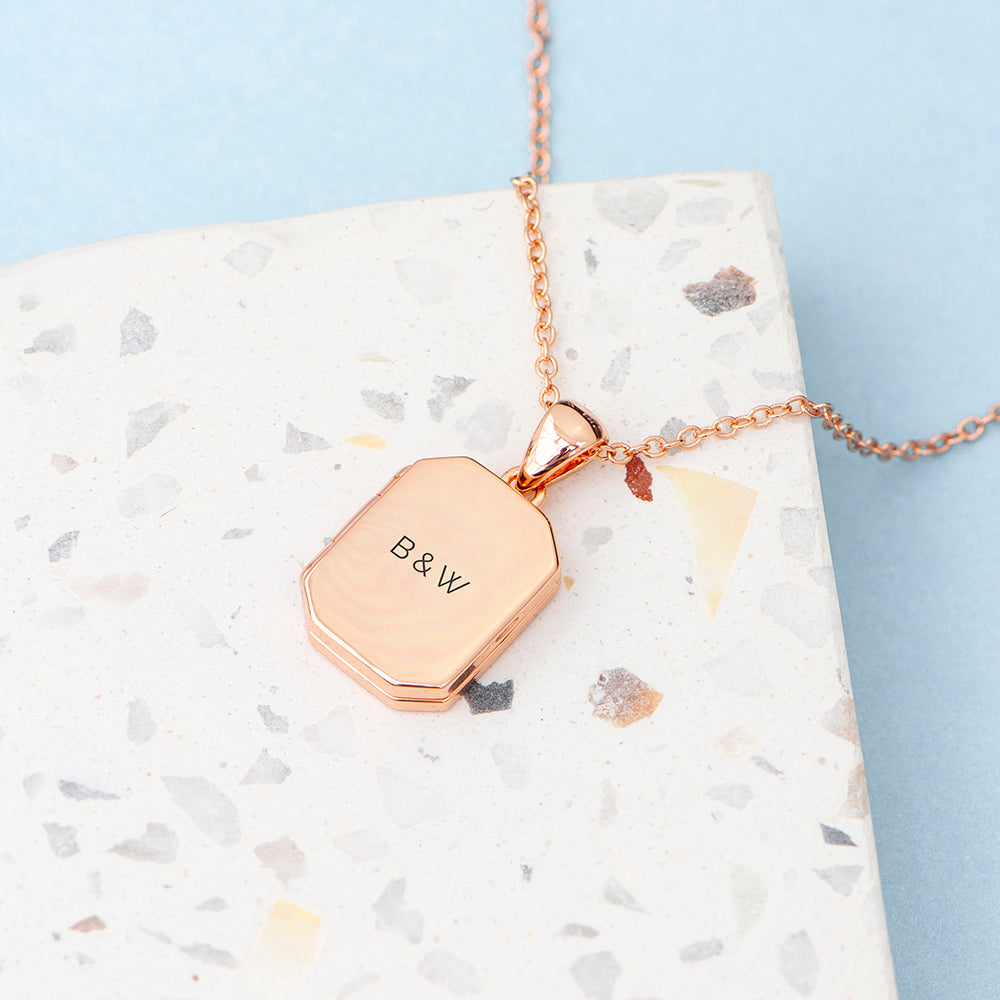 Personalised Rectangular Photo Locket
