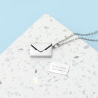 Personalised Secret Message Envelope Necklace