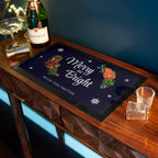 Personalised Floral Bar Mat