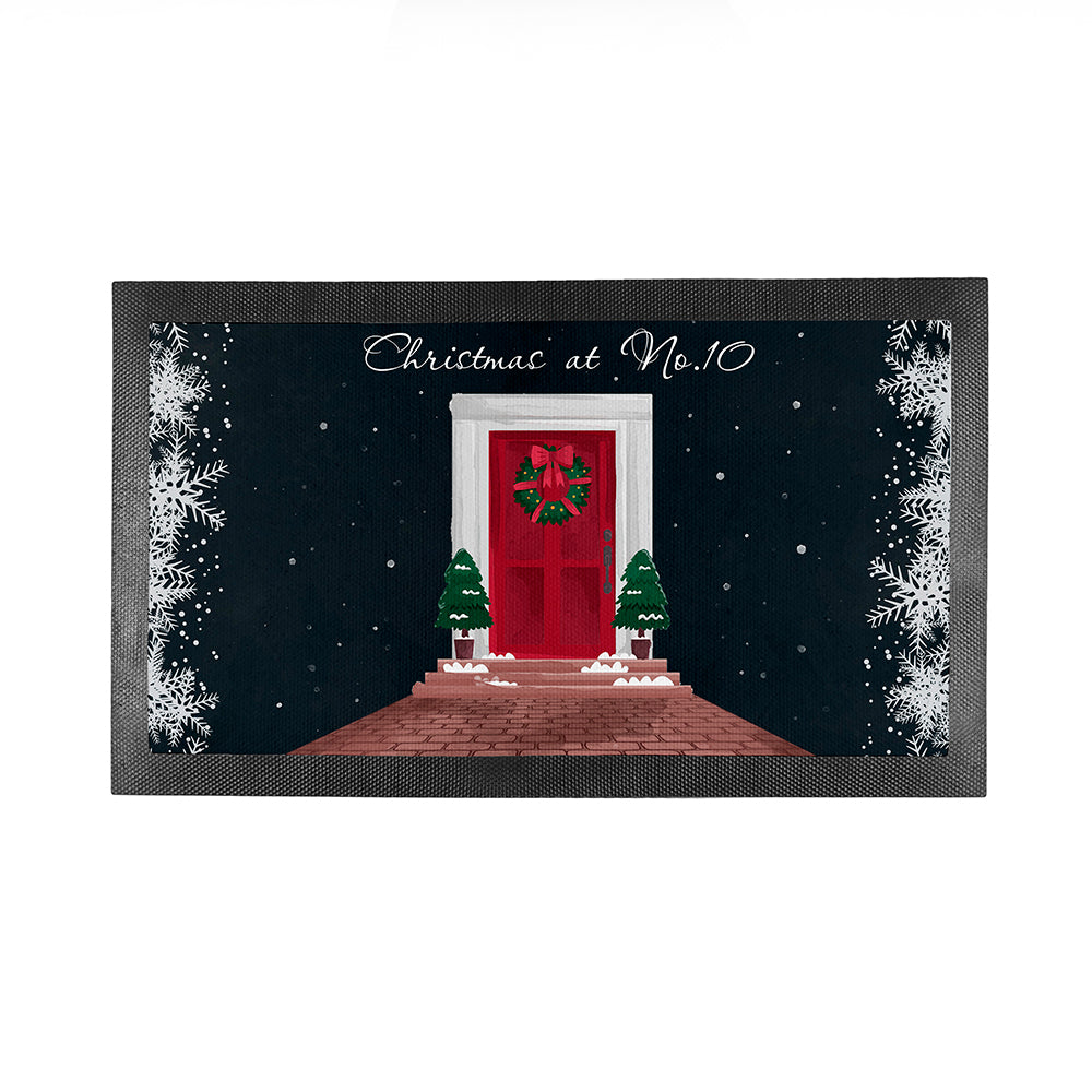 Personalised Festive Door Bar Mat