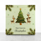 Personalised Playing Reindeers Christmas Eve Box