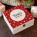 Personalised Cat Treats Christmas Box