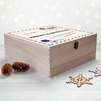 Personalised Nostalgic International Mail Christmas Box