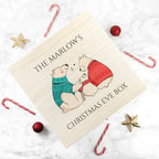 Personalised Polar Bear Christmas Eve Box - Large