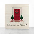 Personalised Festive Door Christmas Box - Large