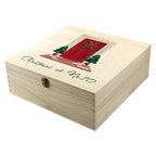 Personalised Festive Door Christmas Box - Large