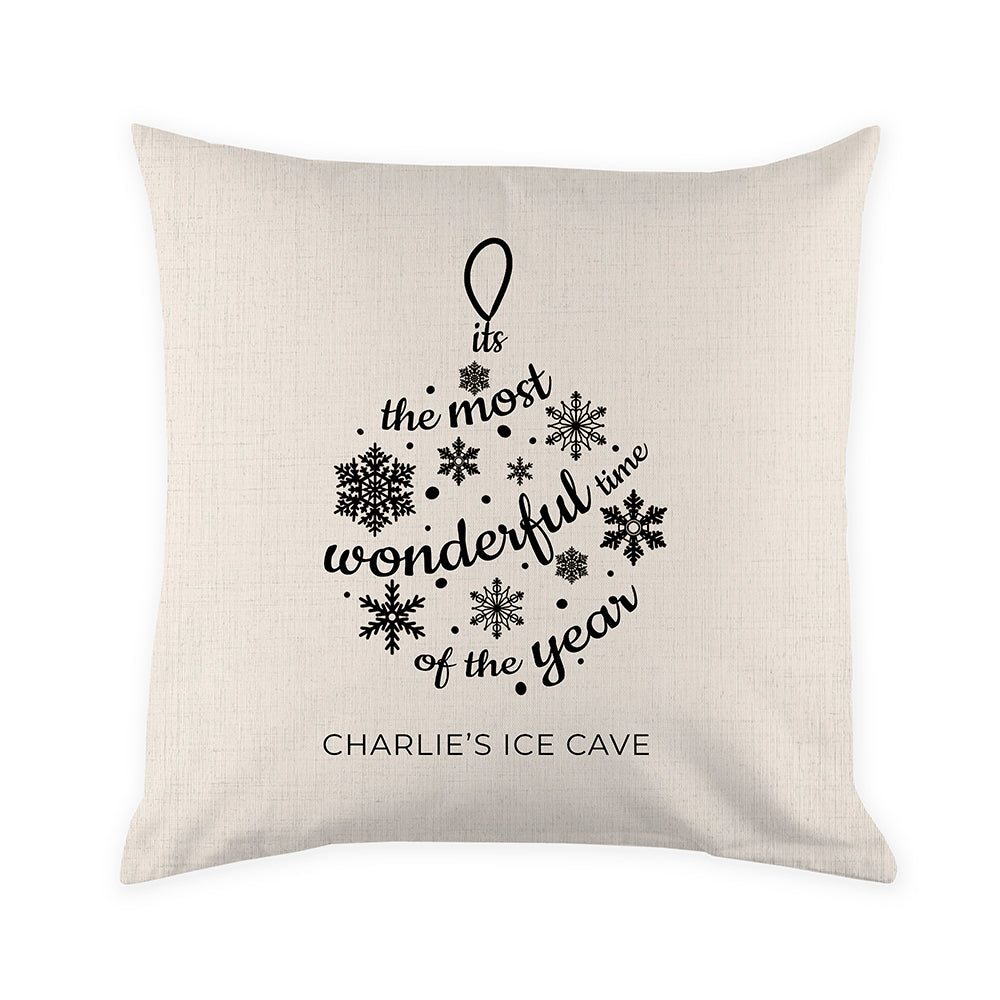 Personalised Bauble Cushion Cover