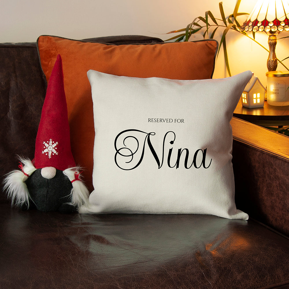 Personalised Elegant Script Cushion Cover