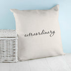 Personalised Empowering Word Cushion Cover
