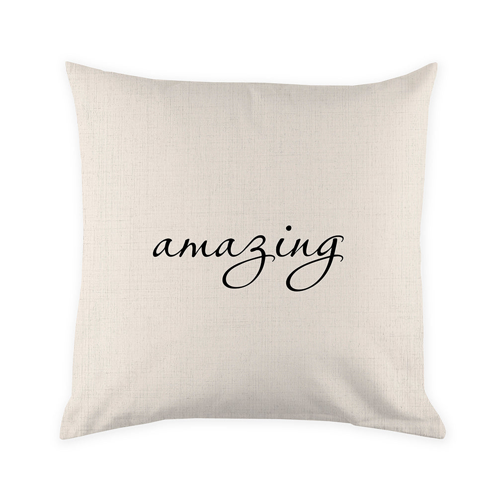 Personalised Empowering Word Cushion Cover