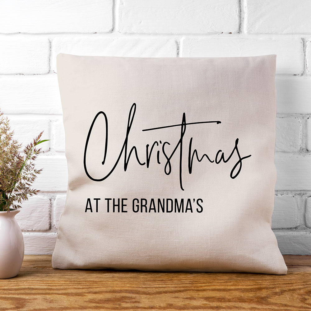 Personalised Family Christmas Cushion Cover