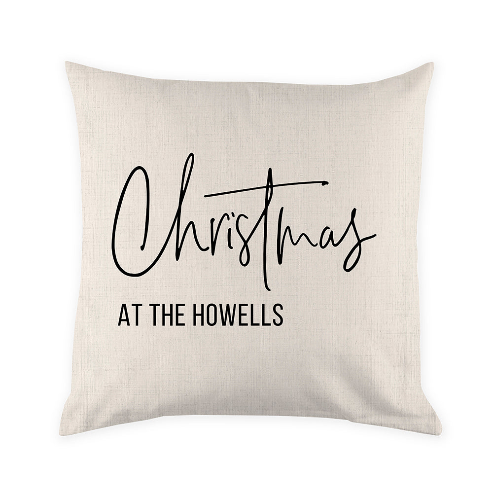 Personalised Family Christmas Cushion Cover