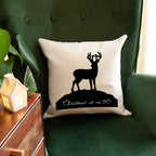 Personalised Reindeer Silhouette Cushion Cover