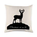 Personalised Reindeer Silhouette Cushion Cover