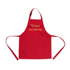 Personalised Santas Little Helper Childrens Red Waterproof Apron
