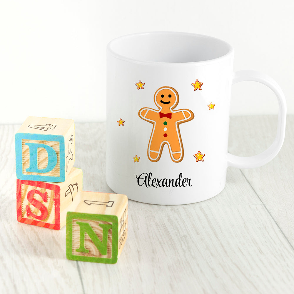 Personalised Gingerbread Kids Polymer Mug