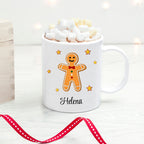 Personalised Gingerbread Kids Polymer Mug