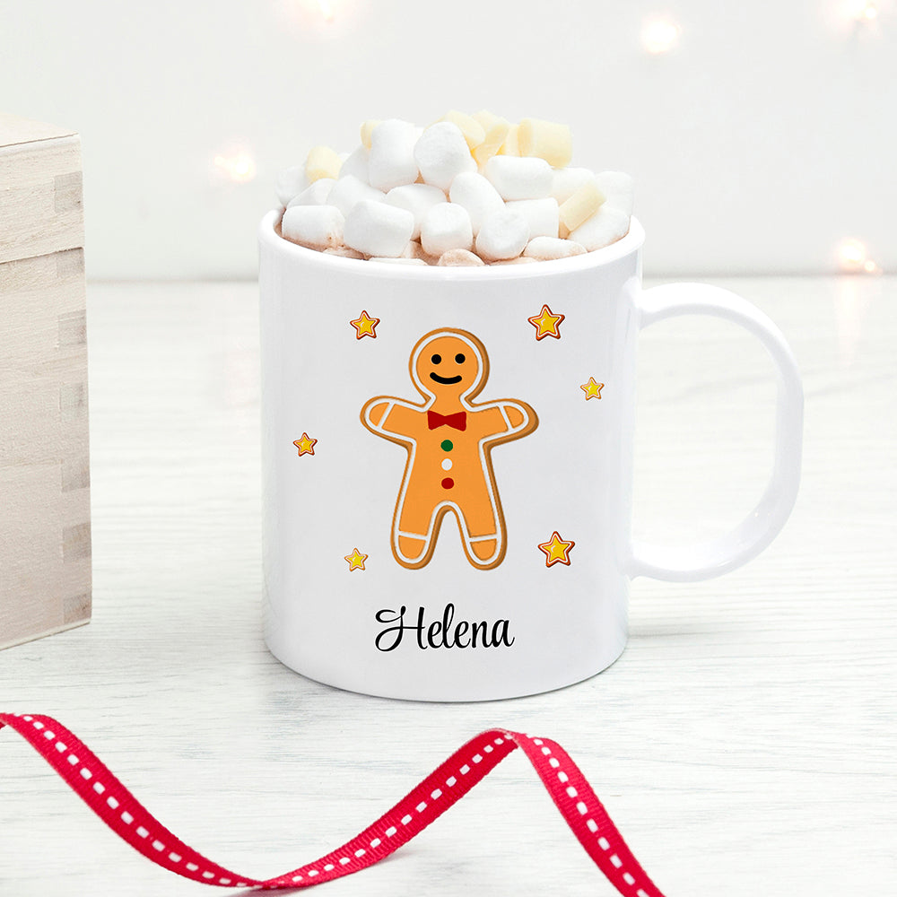 Personalised Gingerbread Kids Polymer Mug