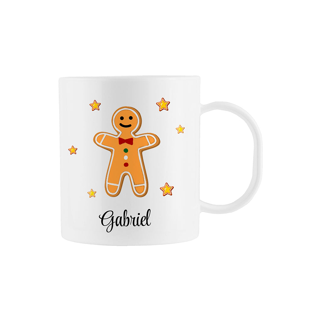 Personalised Gingerbread Kids Polymer Mug