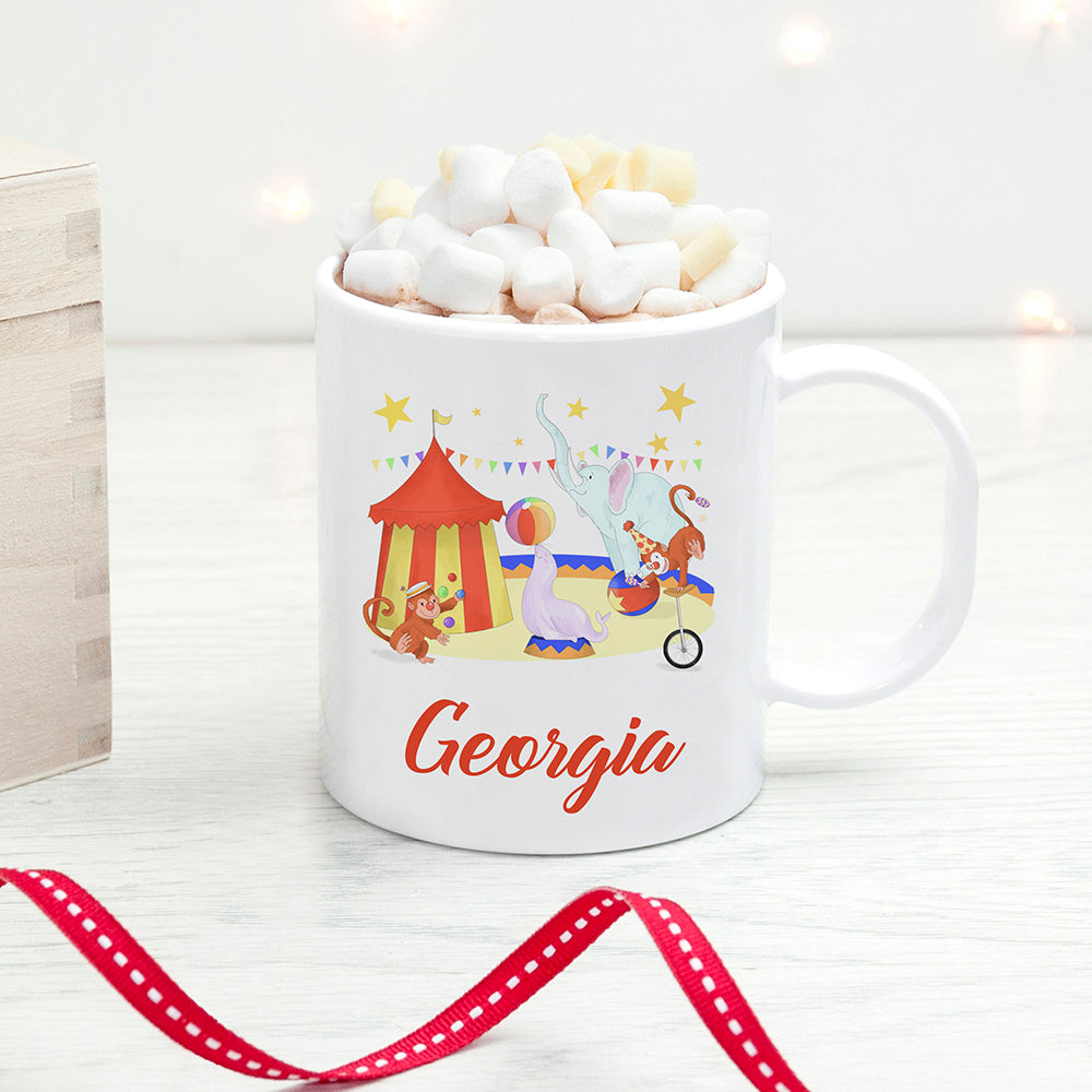 Personalised Circus Kids Polymer Mug