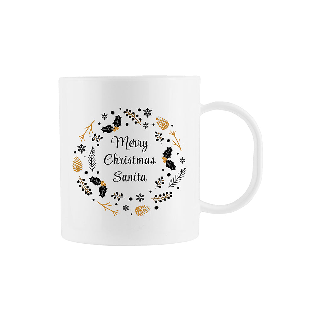 Personalised Nordic Botanical White Mug
