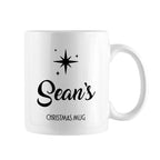 Personalised Minimalist Christmas Icon White Mug