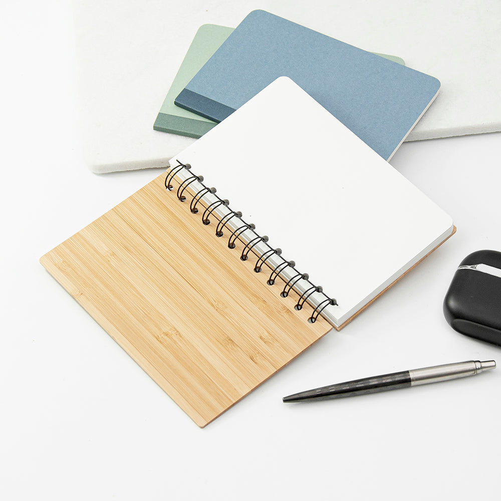 Personalised Bamboo and Stone-Based Paper Notebook