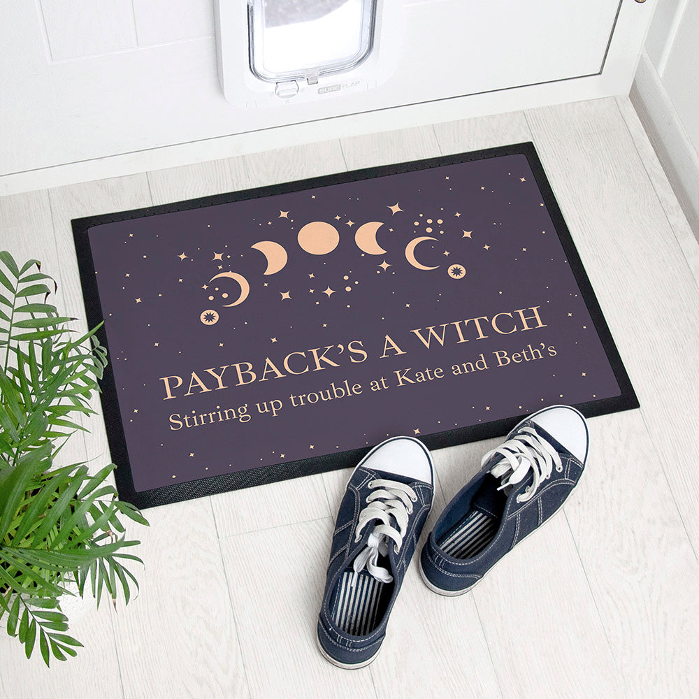 Personalised Celestial Moon Phase Indoor Doormat