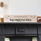 Personalised Halloween Bats Mantle Sign