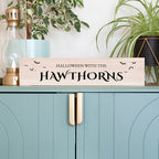 Personalised Halloween Bats Mantle Sign