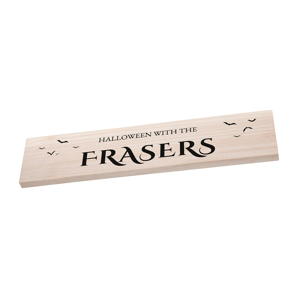 Personalised Halloween Bats Mantle Sign