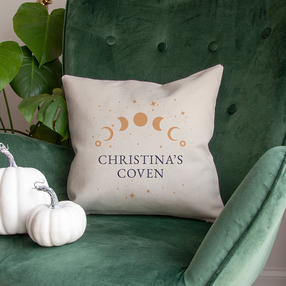 Personalised Celestial Moon Phase Cushion Cover