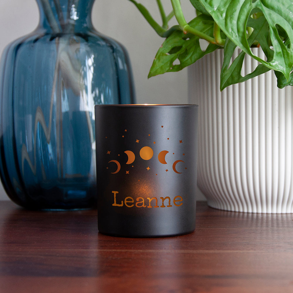 Personalised Celestial Moon Phase Candle Holder