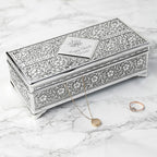 Personalised Diwali Silver Trinket Box