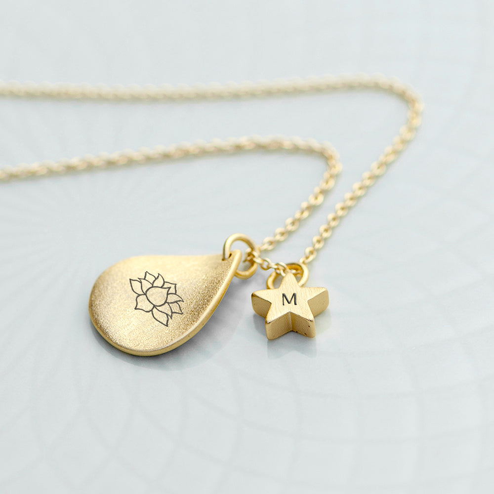 Personalised Diwali Petal Lotus Necklace