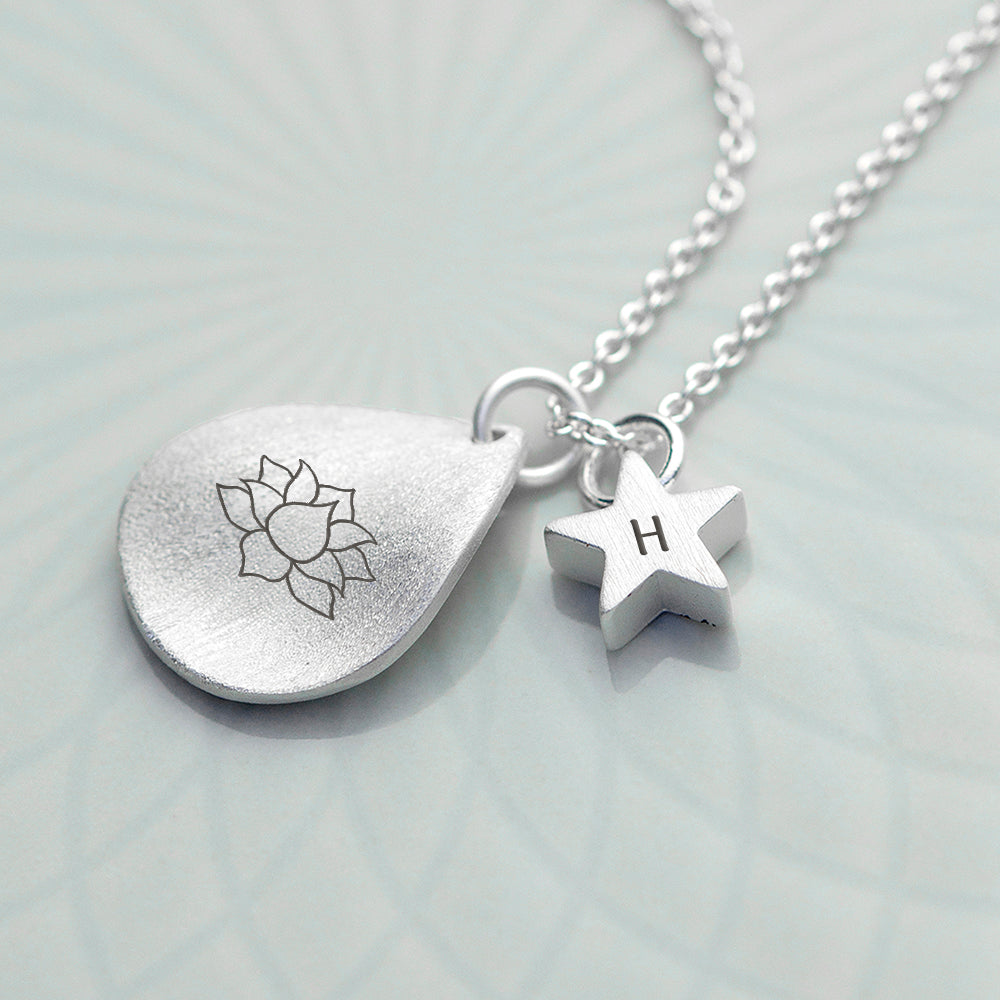 Personalised Diwali Petal Lotus Necklace
