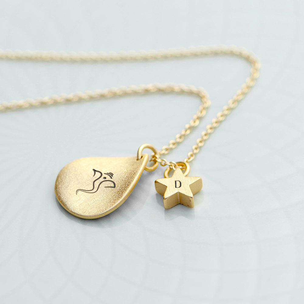 Personalised Diwali Petal Ganesh Necklace