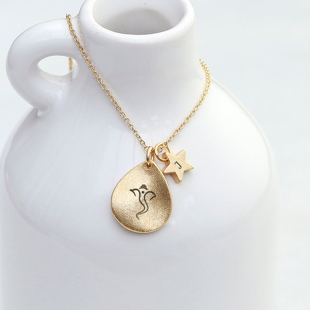 Personalised Diwali Petal Ganesh Necklace