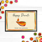 Personalised Diwali Colourful Light Decoration Mat