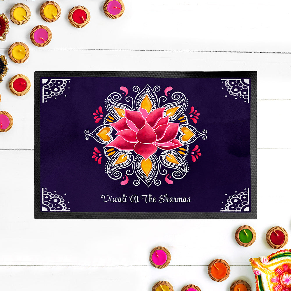 Personalised Diwali Rangoli Decoration Mat